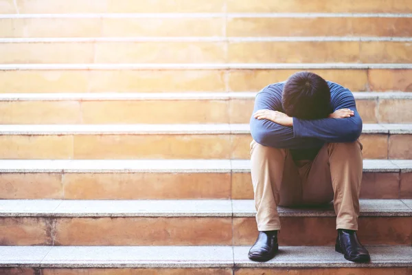 Unemployed People Crisis Despair Stress People Compression Office Feel Stressful — Stock Photo, Image