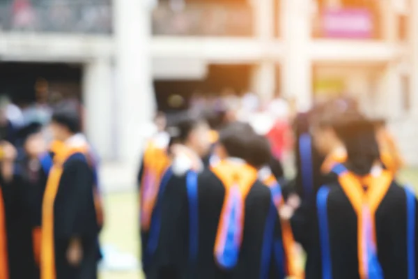 Gruppo Laureati Durante Inizio Concetto Educazione Congratulazioni Università Cerimonia Laurea — Foto Stock