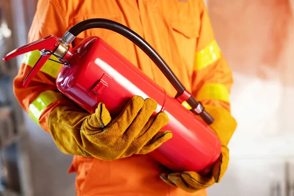 Extintores Incêndio Para Proteção Contra Incêndio Edifícios Altos — Fotografia de Stock