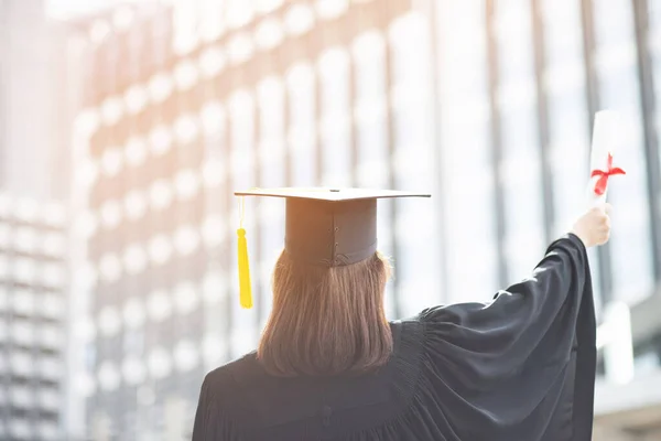 Felicite Novos Graduados Para Futuro País Suavizar Trabalho — Fotografia de Stock