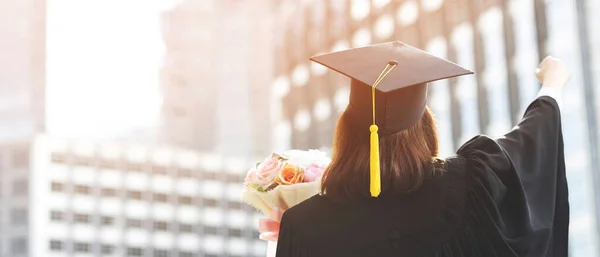 Felicite Novos Graduados Para Futuro País Suavizar Trabalho — Fotografia de Stock