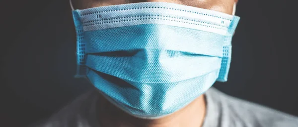 Topeng Wajah Untuk Mencegah Virus Corona — Stok Foto