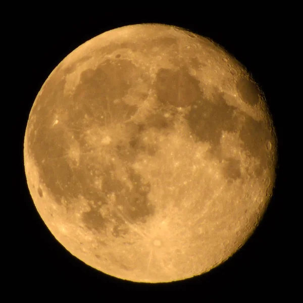 Waning Gibbous Moon Full June 2018 Days Old — Stock Photo, Image