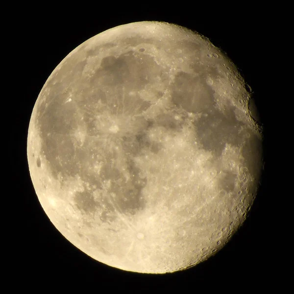 Luna Gibbous Menguante Lleno Julio 2018 Días Edad —  Fotos de Stock