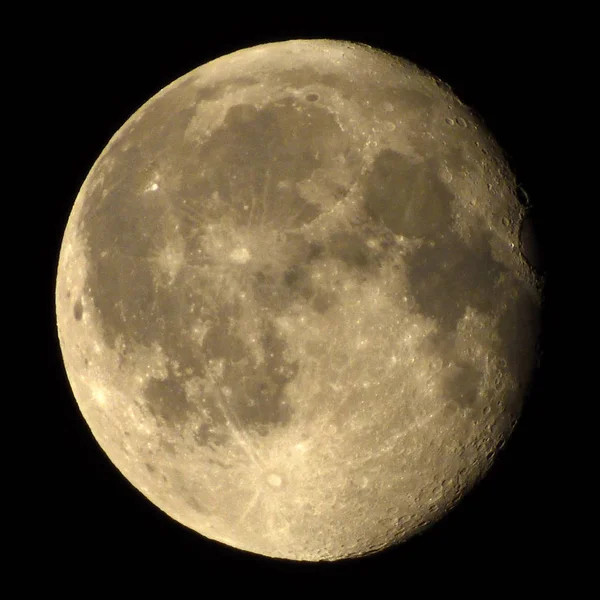 Luna Gibbous Menguante Lleno Julio 2018 Días Edad —  Fotos de Stock