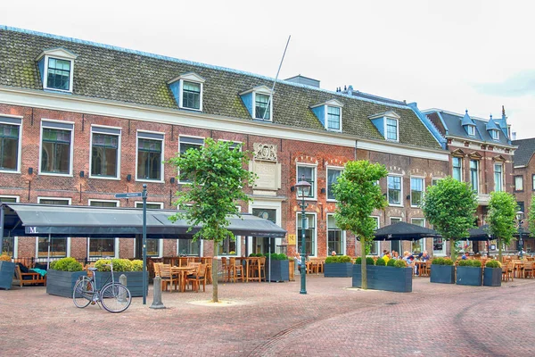 Haarlem Netherlands Июля 2018 Года Исторические Дома Старом Харлеме Типичная — стоковое фото