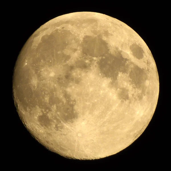 Luna Gibbosa Crescente Del Pieno Giugno 2018 Giorni — Foto Stock