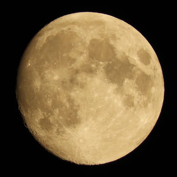 Luna Gibbosa Crescente Del Pieno Luglio 2018 Giorni — Foto Stock