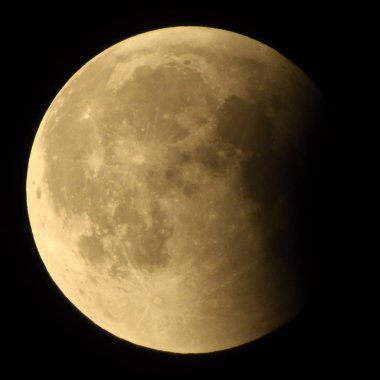 Yüzyılın en uzun ay tutulması 27 Temmuz 2018 oluştuktan sonra ay.