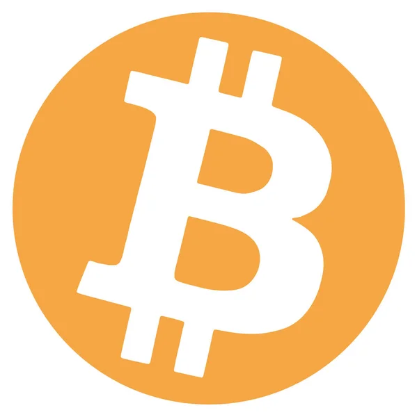 Bitcoin Logo Yalnız Vektör Biçimi — Stok fotoğraf