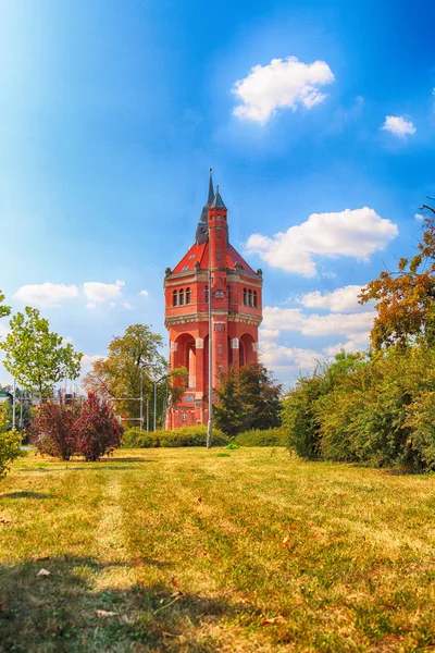 Wrocław Polska Sierpień 2018 Wieża Ciśnień Przy Ulicy Sudeckiej Wrocławiu — Zdjęcie stockowe