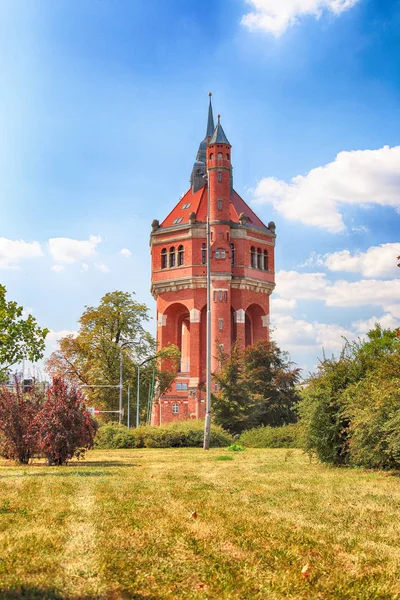 Wrocław Polska Sierpień 2018 Wieża Ciśnień Przy Ulicy Sudeckiej Wrocławiu — Zdjęcie stockowe