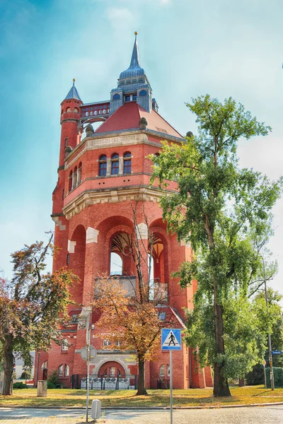 Wroclaw Polen Augusti 2018 Vattentornet Sudecka Street Wroclaw Meter Hög — Stockfoto