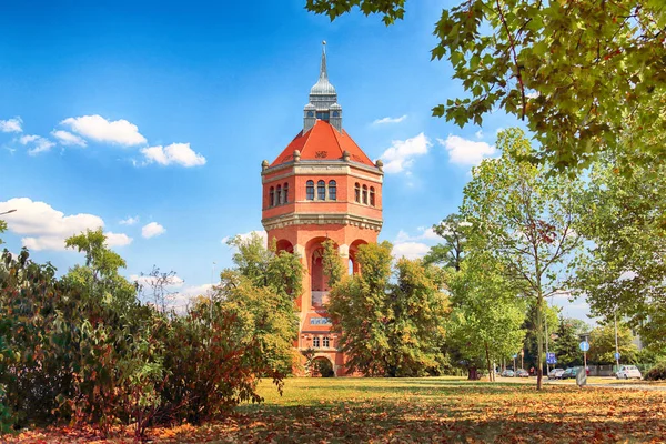 Wrocław Polska Sierpień 2018 Wieża Ciśnień Przy Ulicy Sudeckiej Wrocławiu — Zdjęcie stockowe