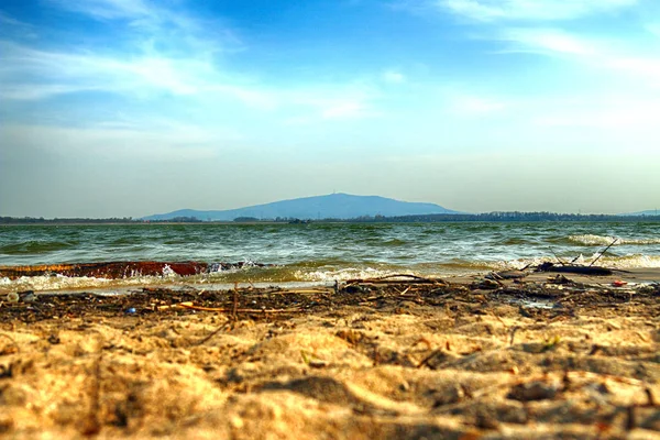 Lac Mietkow Montagne Sleza Pologne — Photo