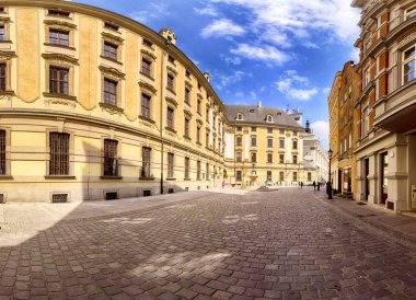 Wroclaw, Polonya - 22 Nisan 2019: Wroclaw Old Town. Wroclaw Üniversitesi. Aşağı Silezya 'nın tarihi başkenti, Polonya, Avrupa.