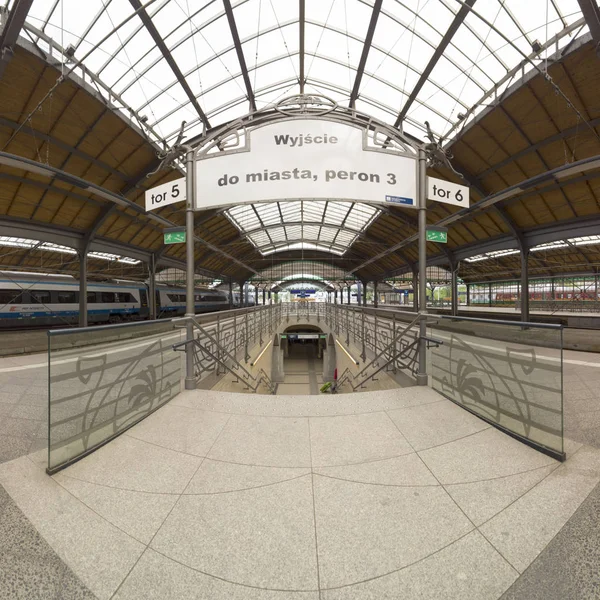 Wroclaw Polonia Maggio 2019 Stazione Centrale Breslavia Wroclaw Glowny Costruito — Foto Stock