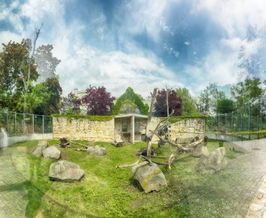 WROCLAW, POLAND - MAY 20, 2019: The Wroclaw Zoological Garden is the oldest and most visited zoo in Poland (and the fifth in Europe). It is also the largest collection of animals in Poland.
