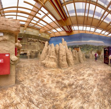 WROCLAW, POLAND - MAY 20, 2019: The Wroclaw Africarium (Polish: Afrykarium) is the only themed oceanarium devoted solely to exhibiting the fauna of Africa. Is a part of the Zoo in Wroclaw, Poland.