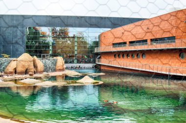 WROCLAW, POLAND - MAY 20, 2019: The Wroclaw Africarium (Polish: Afrykarium) is the only themed oceanarium devoted solely to exhibiting the fauna of Africa. Is a part of the Zoo in Wroclaw, Poland.