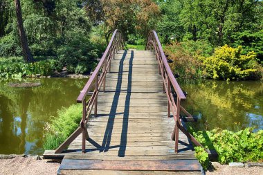 Wroclaw, Polonya-Mayıs 30, 2019: Botanik Bahçesi Wroclaw, Polonya. Bahçe 1811 den 1816 katedral Adası (Ostrow Tumski), şehrin en eski parçası üzerinde inşa edilmiştir.