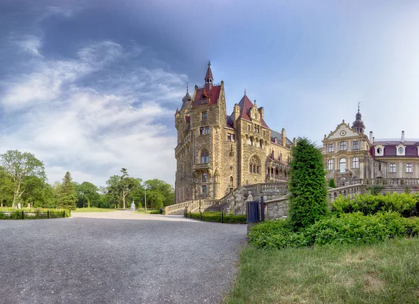 Wroclaw Polen Juni 2019 Slott Moszna Nära Opole Polen Ett — Stockfoto