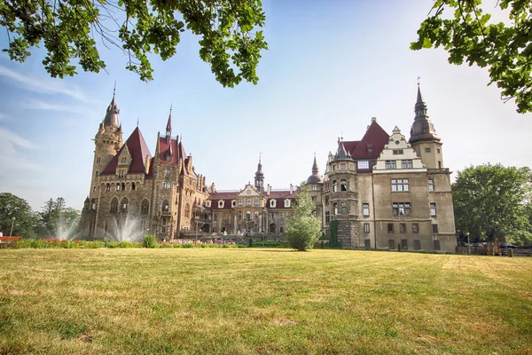 Wroclaw Polonia Junio 2019 Castillo Moszna Cerca Opole Polonia Una — Foto de Stock