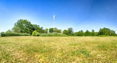 Wroclaw, Polonya - Haziran 09, 2019: Wroclaw yakınlarındaki Krobielowice golf sahası. Şu anda burada bir otel, restoran ve golf kulübü var..
