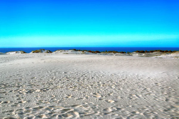 Parque Nacional Slowinski Está Situado Costa Mar Báltico Perto Leba — Fotografia de Stock