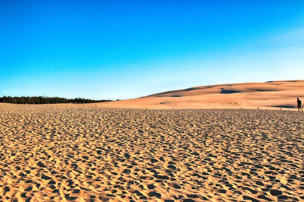 Leba Polónia Julho 2019 Parque Nacional Slowinski Está Situado Costa — Fotografia de Stock