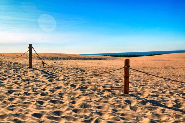 Parcul Național Slowinski Este Situat Coasta Mării Baltice Apropiere Leba — Fotografie, imagine de stoc