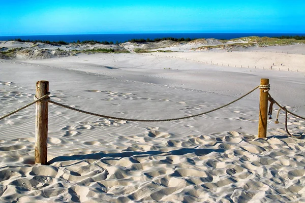 Leba Poland Iulie 2019 Parcul Național Slowinski Este Situat Coasta — Fotografie, imagine de stoc