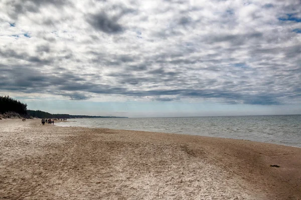 Parc National Slowinski Sur Côte Mer Baltique Près Leba Pologne — Photo