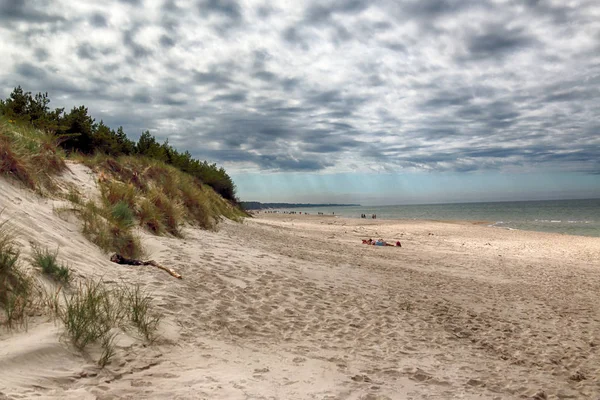 Leba Pologne Juillet 2019 Parc National Slowinski Sur Côte Mer — Photo