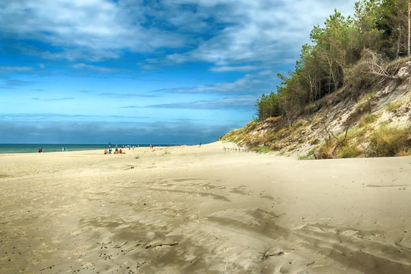 Leba Pologne Juillet 2019 Parc National Slowinski Sur Côte Mer — Photo