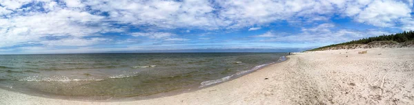 Slowinski National Park Baltic Sea Coast Leba Poland Beautiful Sandy — Stock Photo, Image