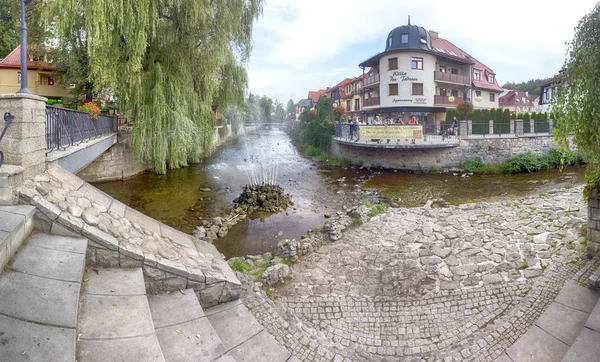 Polanica Zdroj Poland August 2019 Kurstadt Polanica Zdroj Polen Das — Stockfoto