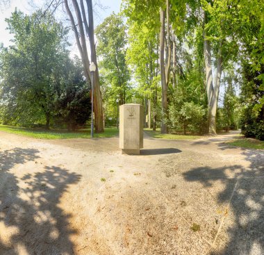 Polanica Zdroj, Polonya - 26 Ağustos 2019: Ce'deki spa parkı