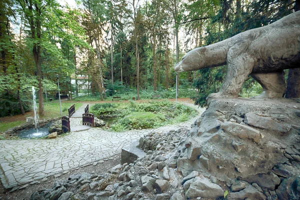 Polanica Zdroj Polen Augusti 2019 Spa Park Centrum Polanica Zdroj — Stockfoto