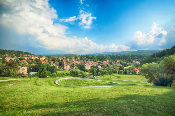 Polanica Zdroj Polonya Ağustos 2019 Polanica Zdroj Polonya Nın Güneyinde — Stok fotoğraf