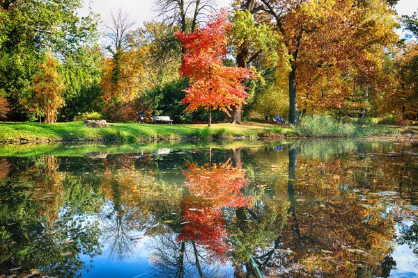 Wroclaw Polonia Ottobre 2019 Szczytnicki Park Trova Nelle Vicinanze Della — Foto Stock