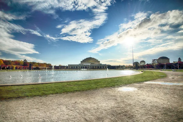 Wroclaw Polen Oktober 2019 Wroclaw Multimedia Fountain Centennial Hall People — Stockfoto