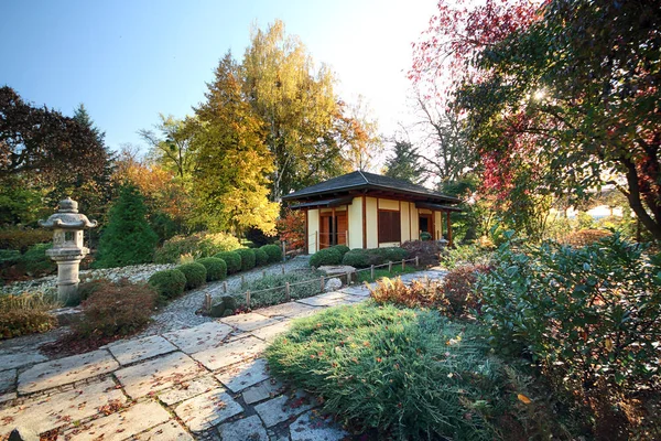 Wroclaw Polen Oktober 2019 Japanese Garden Ligger Närheten Den Historiska — Stockfoto