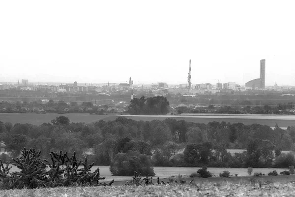 Wroclaw Polonia Maggio 2020 Panorama Breslavia Vista Dalle Colline Trzebnica — Foto Stock