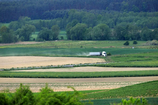 Wroclaw Poland May 2020 Beautiful Green Fields End May View — Stock Photo, Image