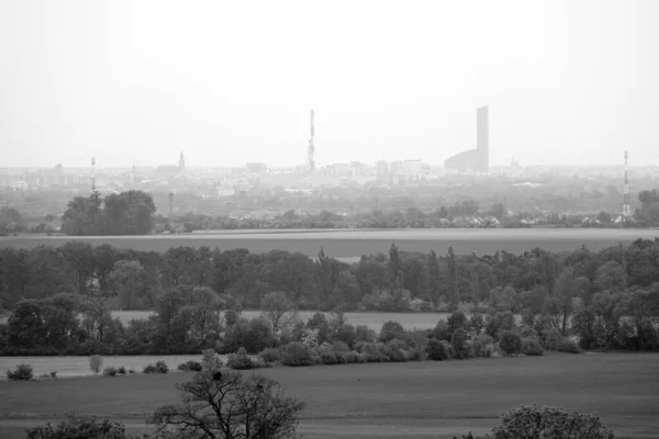 Wroclaw Polonia Mayo 2020 Panorama Wroclaw Vista Desde Las Colinas — Foto de Stock