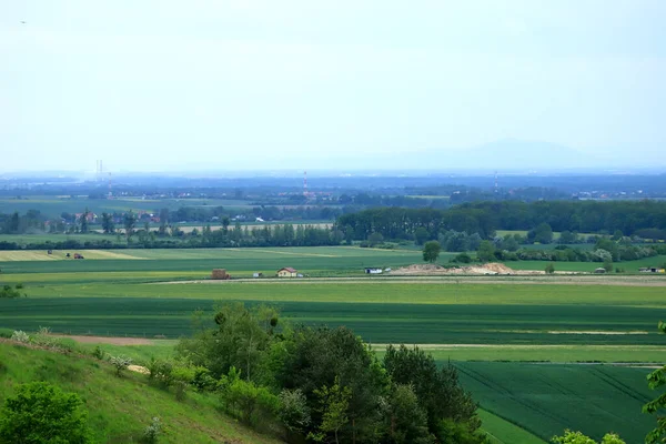 Wroclaw Poland May 2020 Panorama Wroclaw View Trzebnica Hills Straight — 图库照片
