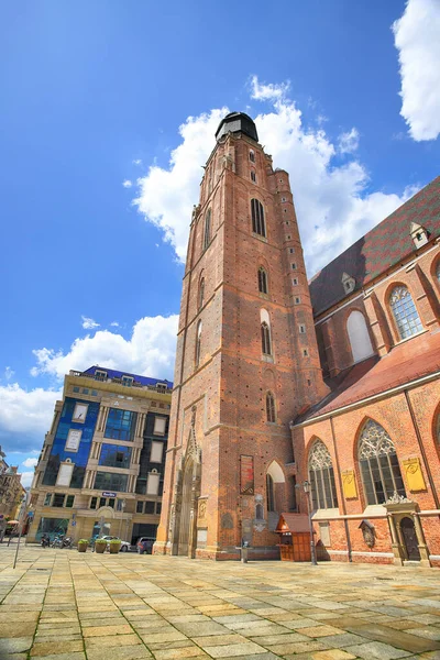 Wroclaw Polen Juni 2020 Wroclaw Old Town Elizabeth Minor Basiliek — Stockfoto