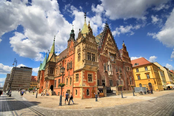 Wroclaw Polska Czerwca 2020 Stare Miasto Wrocławiu Miasto Jednym Najbardziej — Zdjęcie stockowe