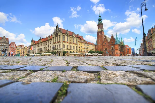 Wroclaw Lengyelország Június 2020 Wroclaw Óváros Város Egyik Legszínesebb Piaci — Stock Fotó